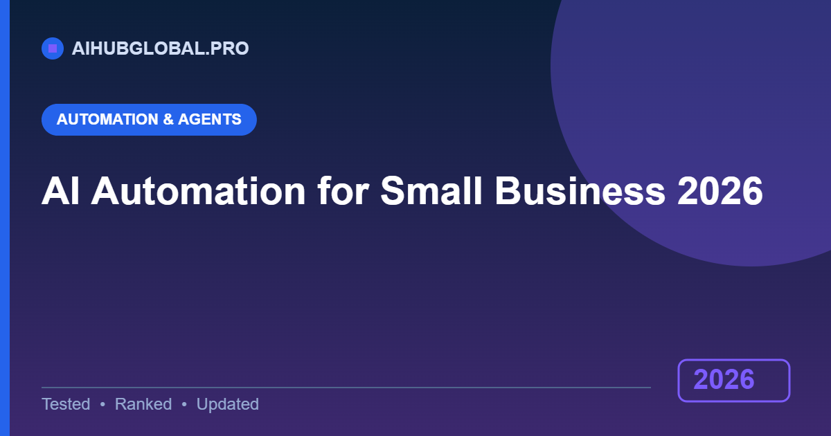 AI automation for small business in 2026