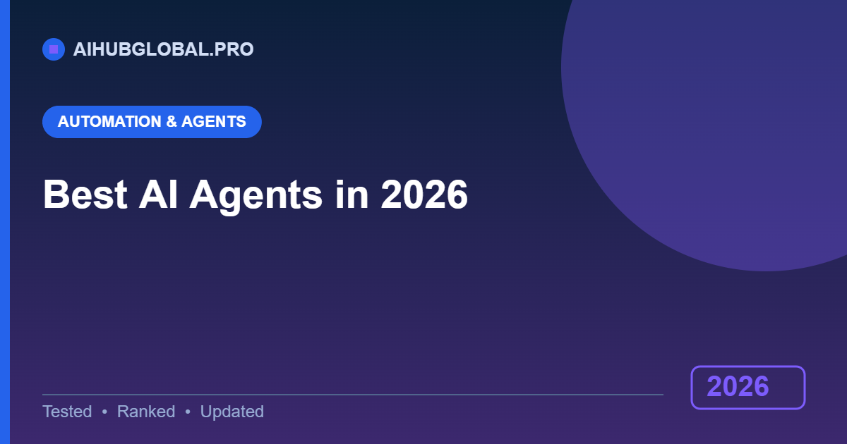 best AI agents in 2026