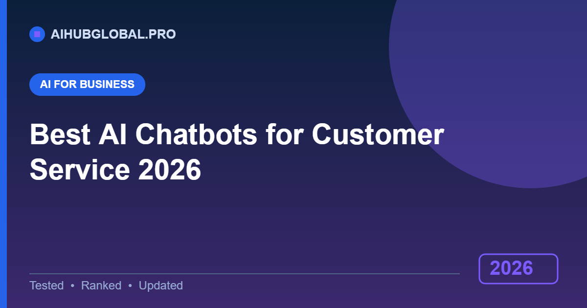 best AI chatbots for customer service in 2026
