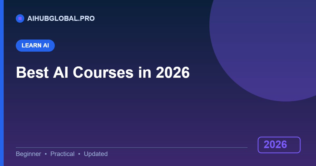 best AI courses in 2026