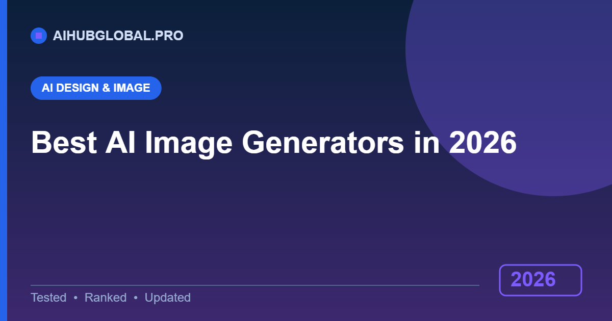 best AI image generators in 2026