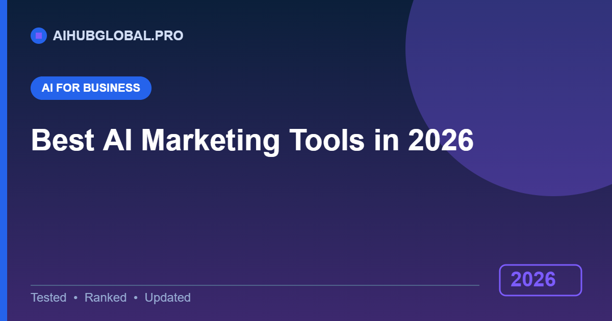 best AI marketing tools in 2026