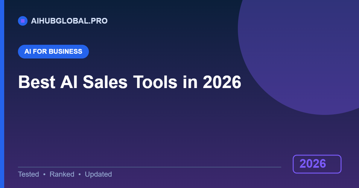 best AI sales tools in 2026