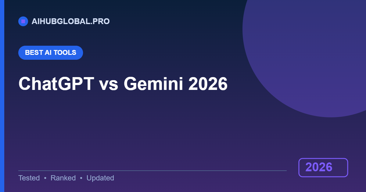 ChatGPT vs Gemini comparison 2026