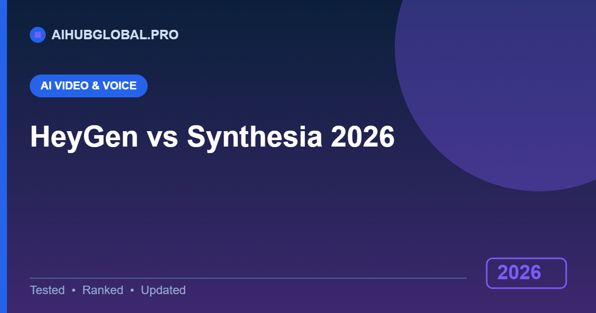 HeyGen vs Synthesia comparison 2026