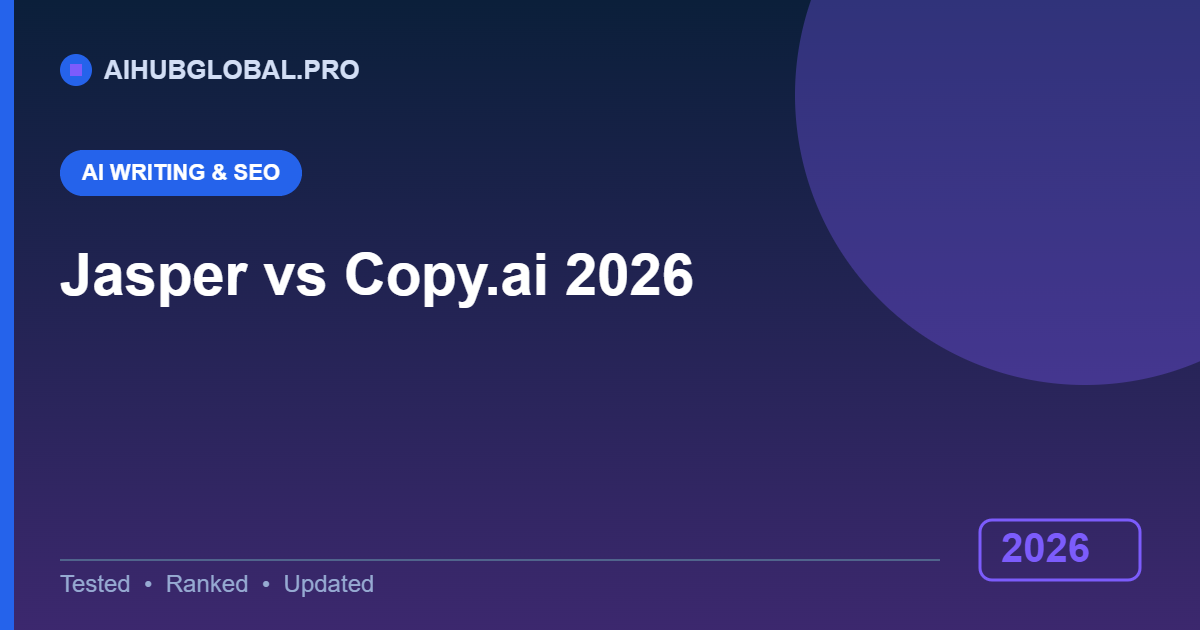 Jasper vs Copy.ai comparison 2026