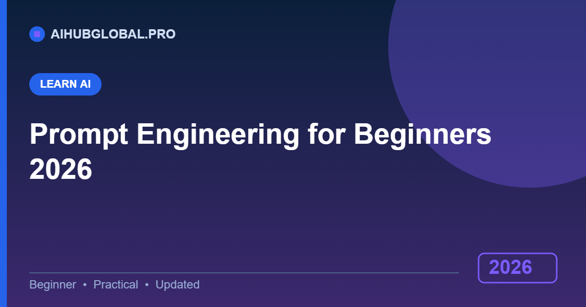 prompt engineering for beginners in 2026